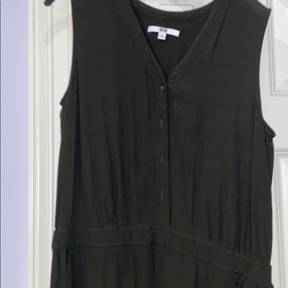 Army Green Button Up Romper - Perfect Condition - image 4